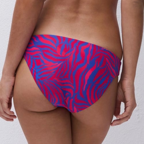 Femilet Badmode Tidra blauw/rood bikini broekje