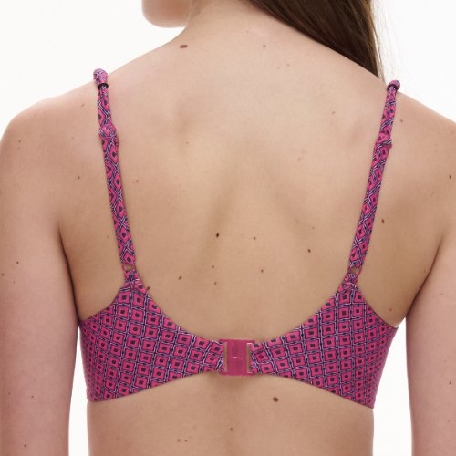 Femilet Badmode Tidra roze/print soft-cup bikinitop