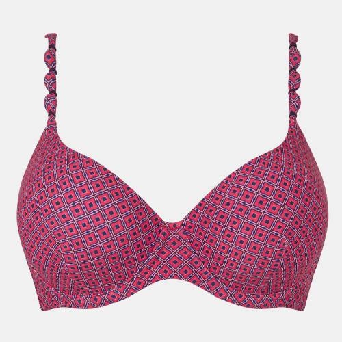 Femilet Badmode Tidra roze/print voorgevormde bikinitop