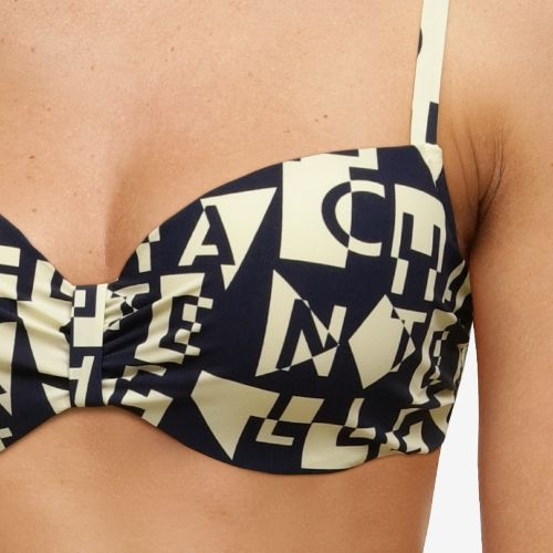Chantelle Badmode Identity wit/zwart voorgevormde bikinitop