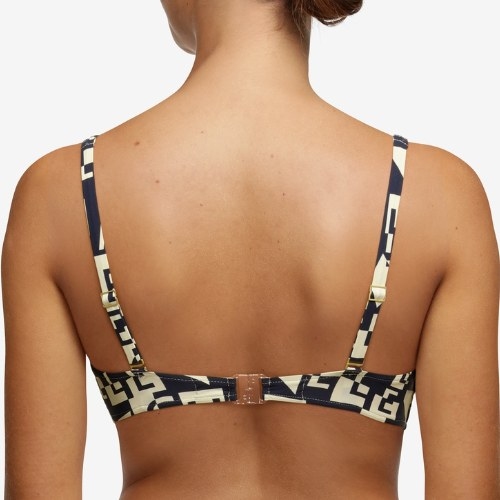 Chantelle Badmode Identity wit/zwart soft-cup bikinitop