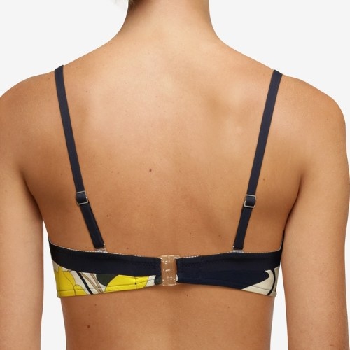 Chantelle Badmode Flowers marine blauw/print soft-cup bikinitop
