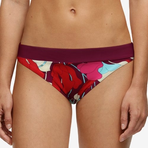 Chantelle Badmode Flowers paars/print bikini broekje