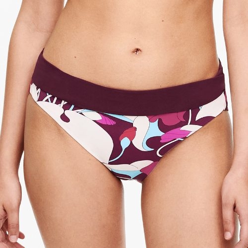 Chantelle Badmode Flowers paars/print bikini broekje