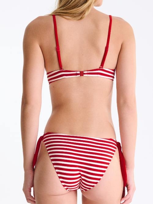 Lisca Swimwear Bondi Beach rood/wit voorgevormde bikinitop