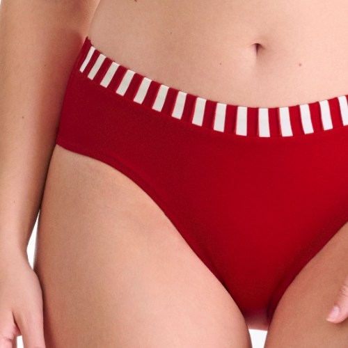 Lisca Swimwear Bondi Beach rood/wit bikini broekje