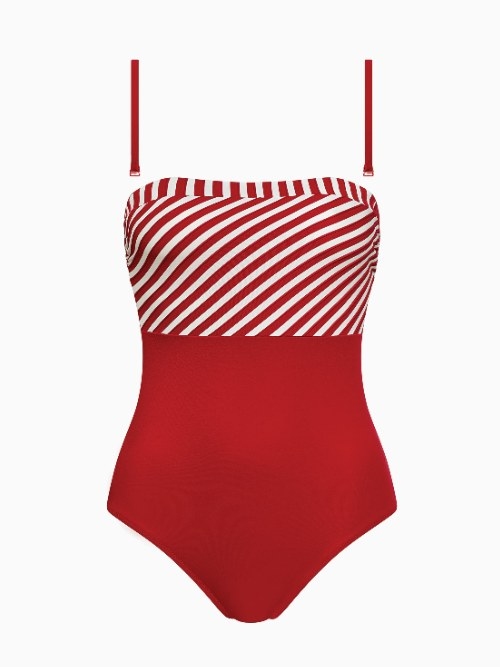 Lisca Swimwear Bondi Beach rood/wit badpak