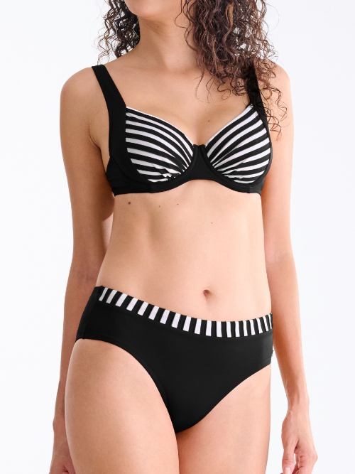 Lisca Swimwear Bondi Beach zwart/wit soft-cup bikinitop