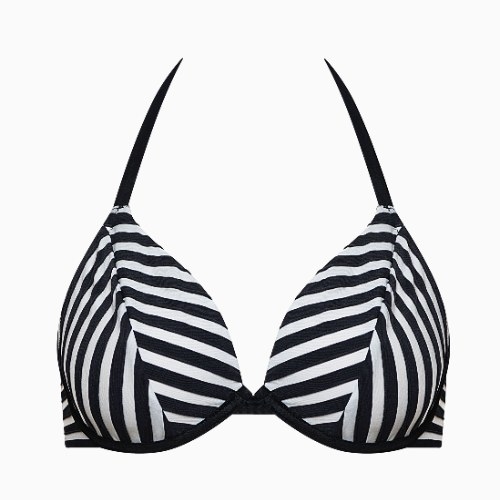 Lisca Swimwear Bondi Beach zwart/wit soft-cup bikinitop