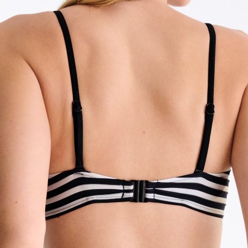 Lisca Swimwear Bondi Beach zwart/wit voorgevormde bikinitop