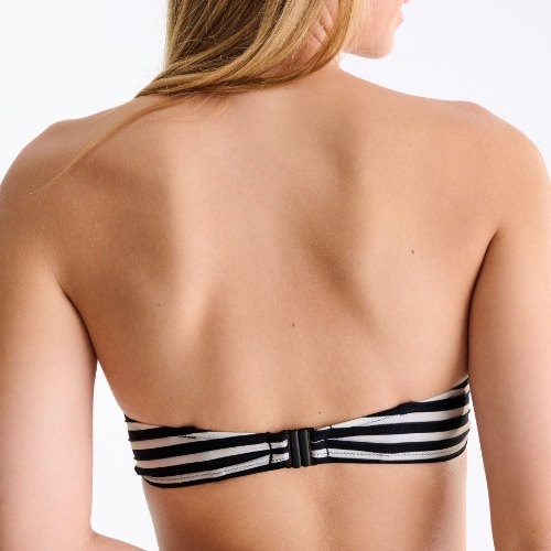 Lisca Swimwear Bondi Beach zwart/wit voorgevormde bikinitop