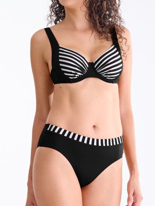 Lisca Swimwear Bondi Beach zwart/wit bikini broekje