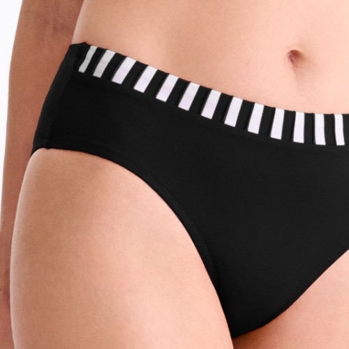 Lisca Swimwear Bondi Beach zwart/wit bikini broekje