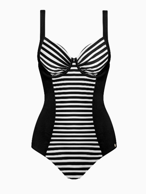 Lisca Swimwear Bondi Beach zwart/wit badpak