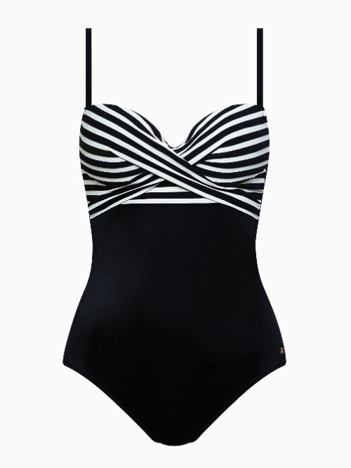 Lisca Swimwear Bondi Beach zwart/wit badpak
