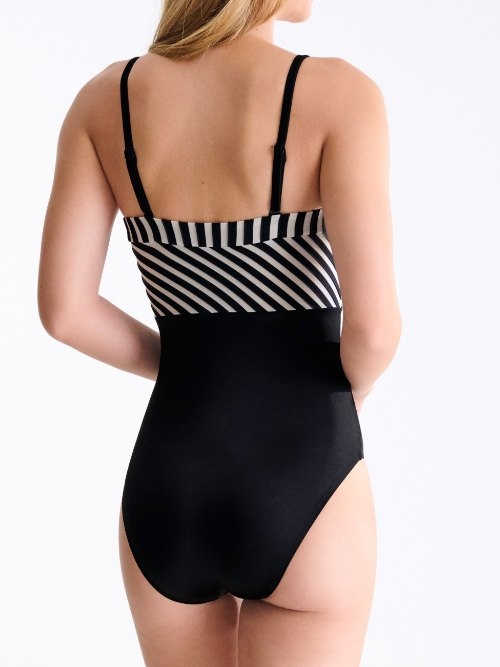 Lisca Swimwear Bondi Beach zwart/wit badpak