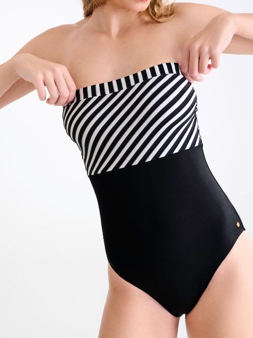 Lisca Swimwear Bondi Beach zwart/wit badpak