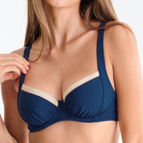 Lisca Swimwear Sydney marine blauw soft-cup bikinitop