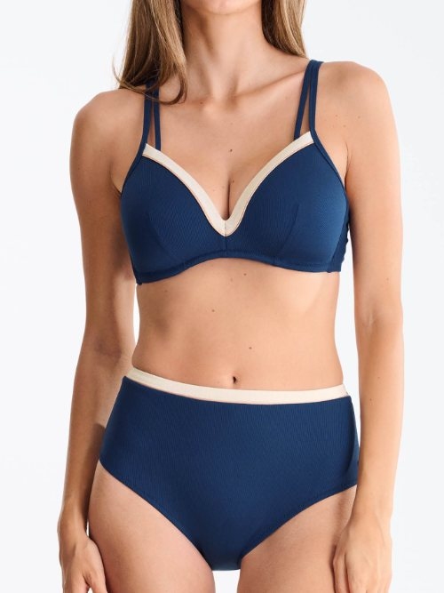 Lisca Swimwear Sydney marine blauw voorgevormde bikinitop