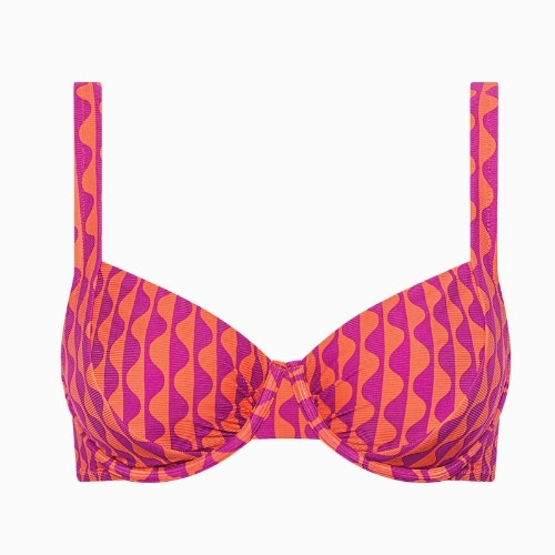Lisca Swimwear Aruba oranje soft-cup bikinitop