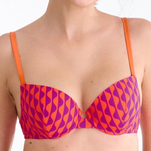 Lisca Swimwear Aruba oranje voorgevormde bikinitop