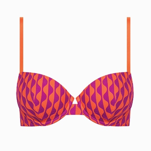 Lisca Swimwear Aruba oranje voorgevormde bikinitop