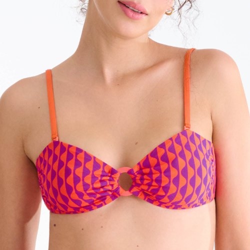 Lisca Swimwear Aruba oranje voorgevormde bikinitop