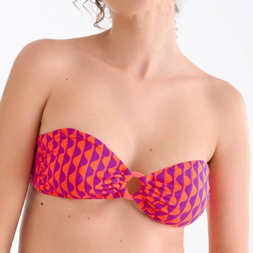 Lisca Swimwear Aruba oranje voorgevormde bikinitop