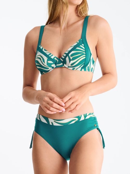 Lisca Swimwear Gold Coast turquoise soft-cup bikinitop