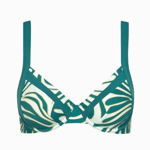 Lisca Swimwear Gold Coast turquoise soft-cup bikinitop