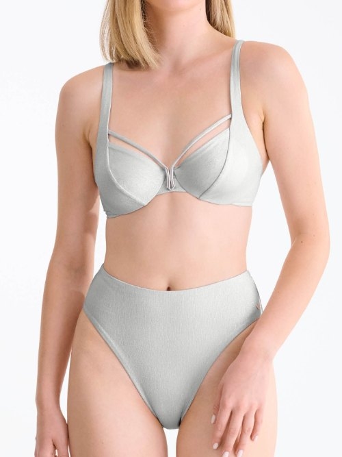 Lisca Swimwear Blue Lagoon zilver soft-cup bikinitop