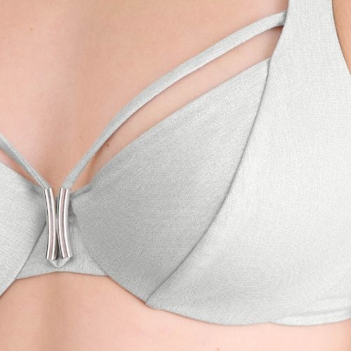 Lisca Swimwear Blue Lagoon zilver soft-cup bikinitop