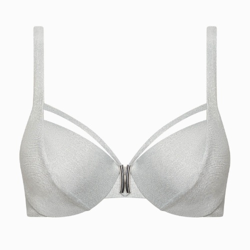 Lisca Swimwear Blue Lagoon zilver soft-cup bikinitop