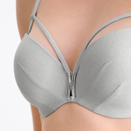 Lisca Swimwear Blue Lagoon zilver voorgevormde bikinitop