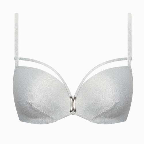 Lisca Swimwear Blue Lagoon zilver voorgevormde bikinitop