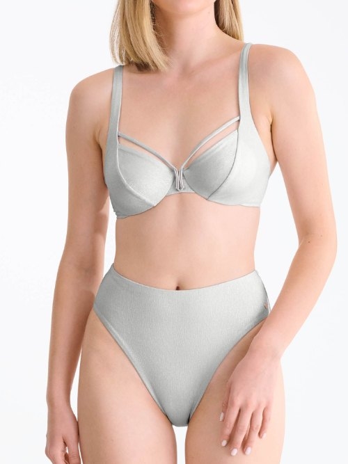 Lisca Swimwear Blue Lagoon zilver bikini broekje