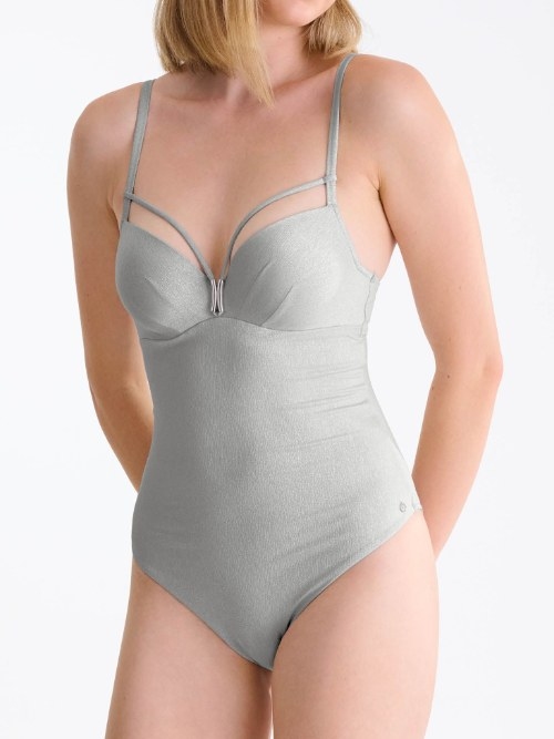 Lisca Swimwear Blue Lagoon zilver badpak