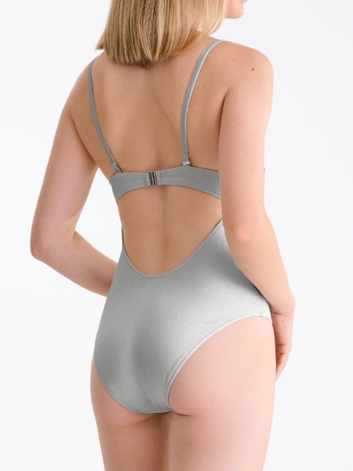 Lisca Swimwear Blue Lagoon zilver badpak