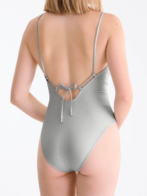 Lisca Swimwear Blue Lagoon zilver badpak