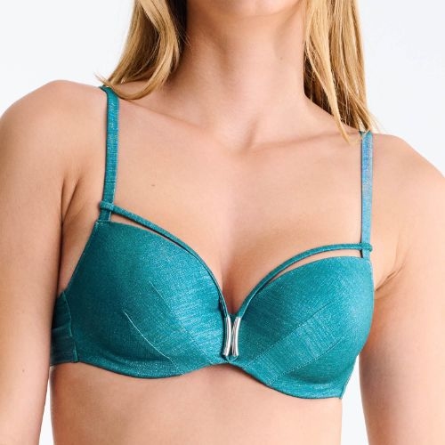 Lisca Swimwear Blue Lagoon aqua voorgevormde bikinitop