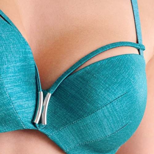 Lisca Swimwear Blue Lagoon aqua voorgevormde bikinitop
