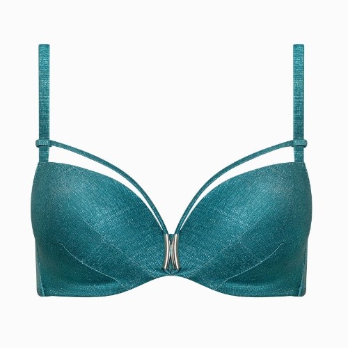 Lisca Swimwear Blue Lagoon aqua voorgevormde bikinitop