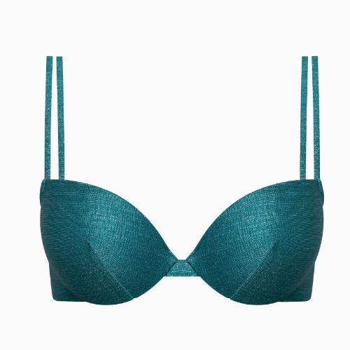 Lisca Swimwear Blue Lagoon aqua voorgevormde bikinitop