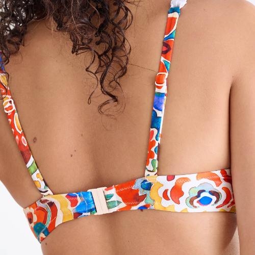 Lisca Swimwear Mexico roze/print soft-cup bikinitop