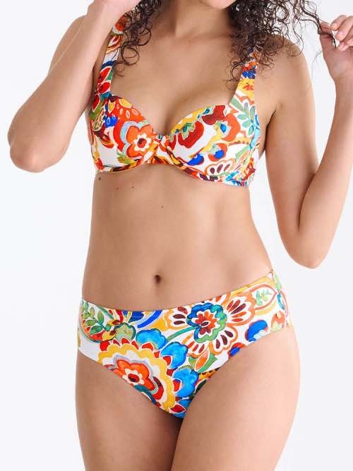 Lisca Swimwear Mexico roze/print soft-cup bikinitop