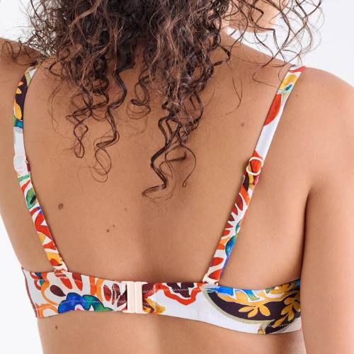 Lisca Swimwear Mexico roze/print voorgevormde bikinitop