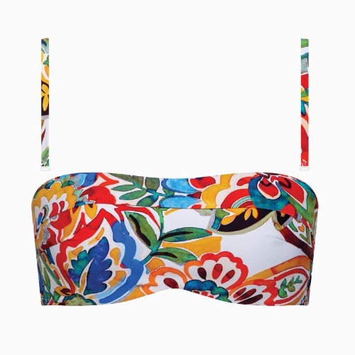 Lisca Swimwear Mexico roze/print voorgevormde bikinitop