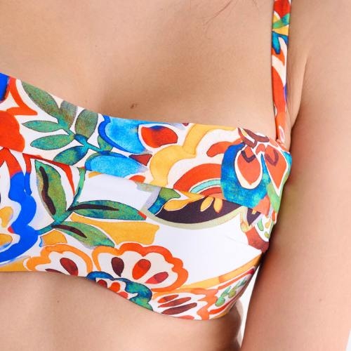 Lisca Swimwear Mexico roze/print voorgevormde bikinitop