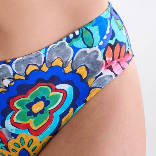 Lisca Swimwear Mexico blauw/print bikini broekje