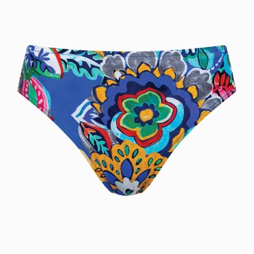 Lisca Swimwear Mexico blauw/print bikini broekje